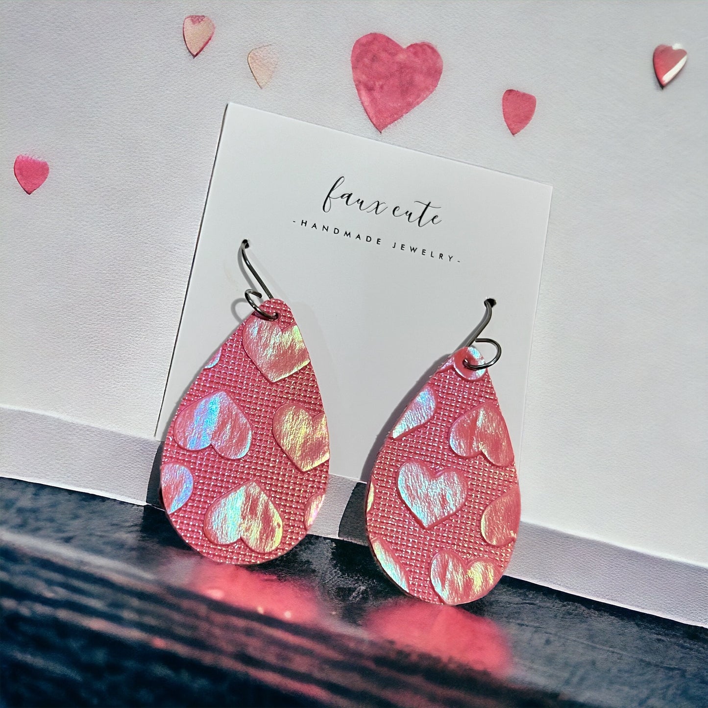 Pink Love Teardrops