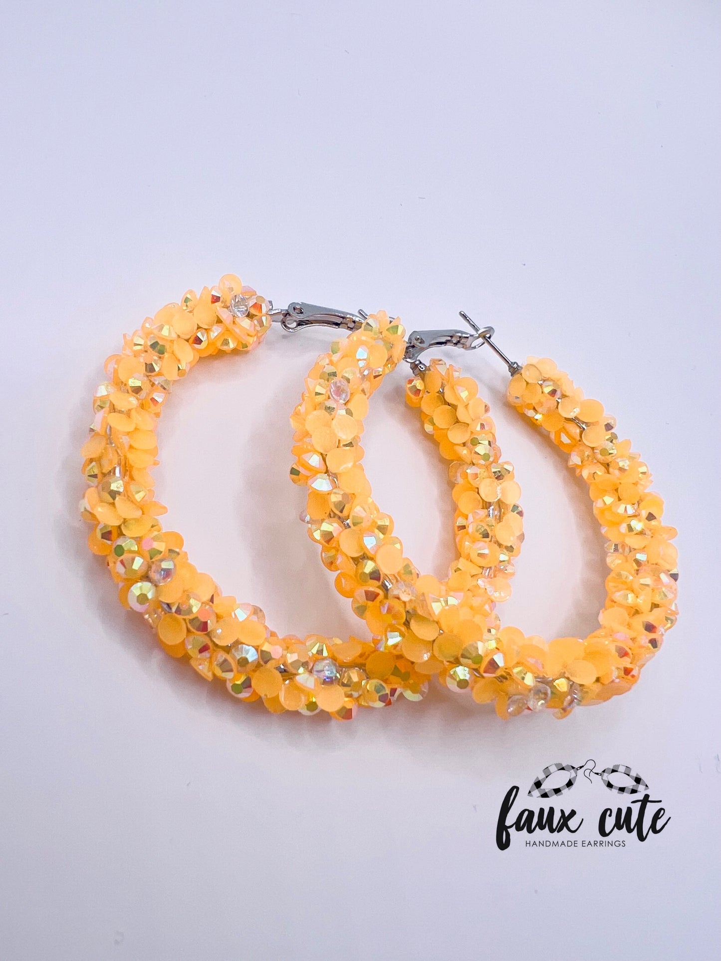 Orange Sherbet Super Chunky Hoops