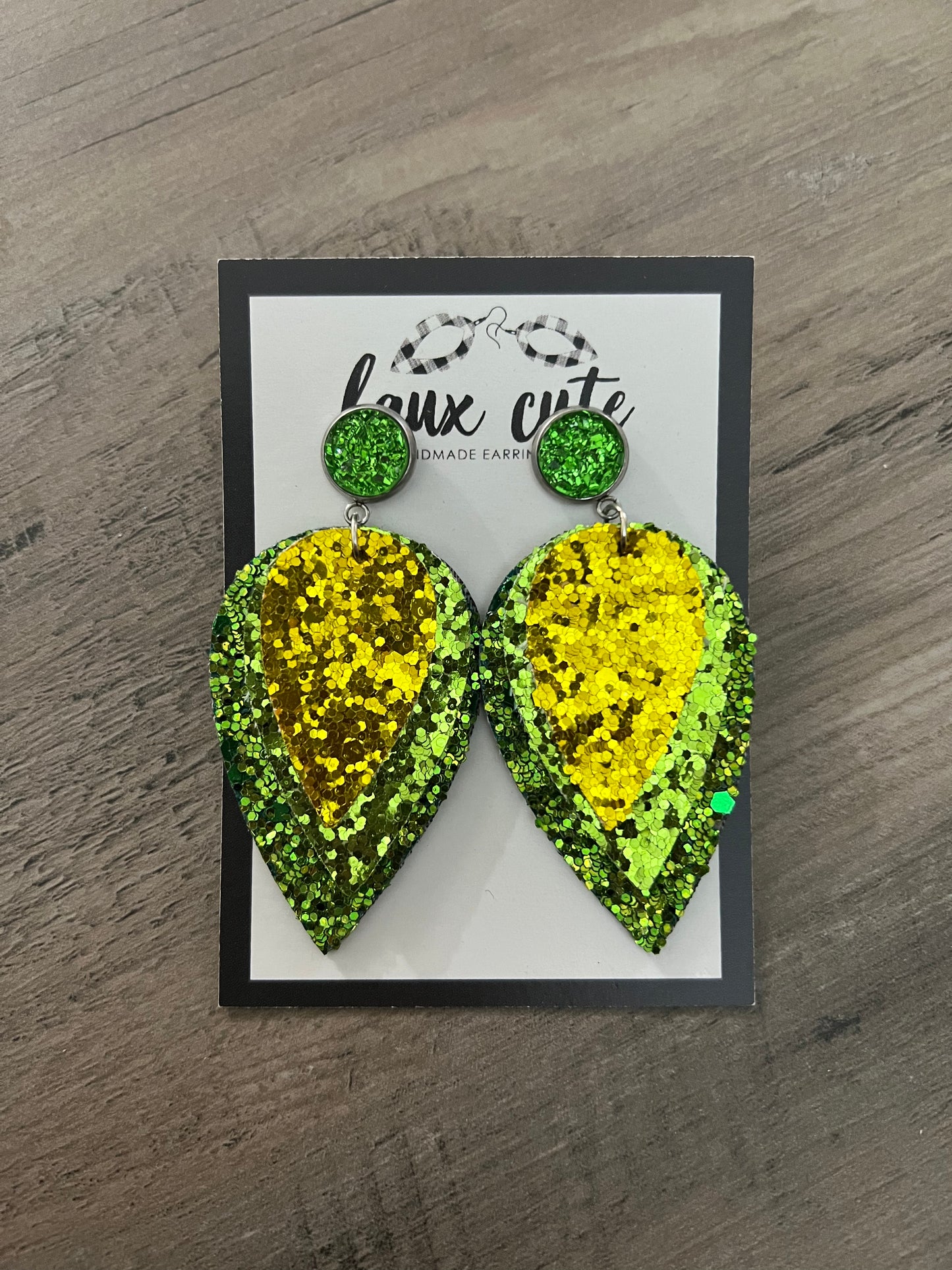 Luck of the Irish Glitter Earrings