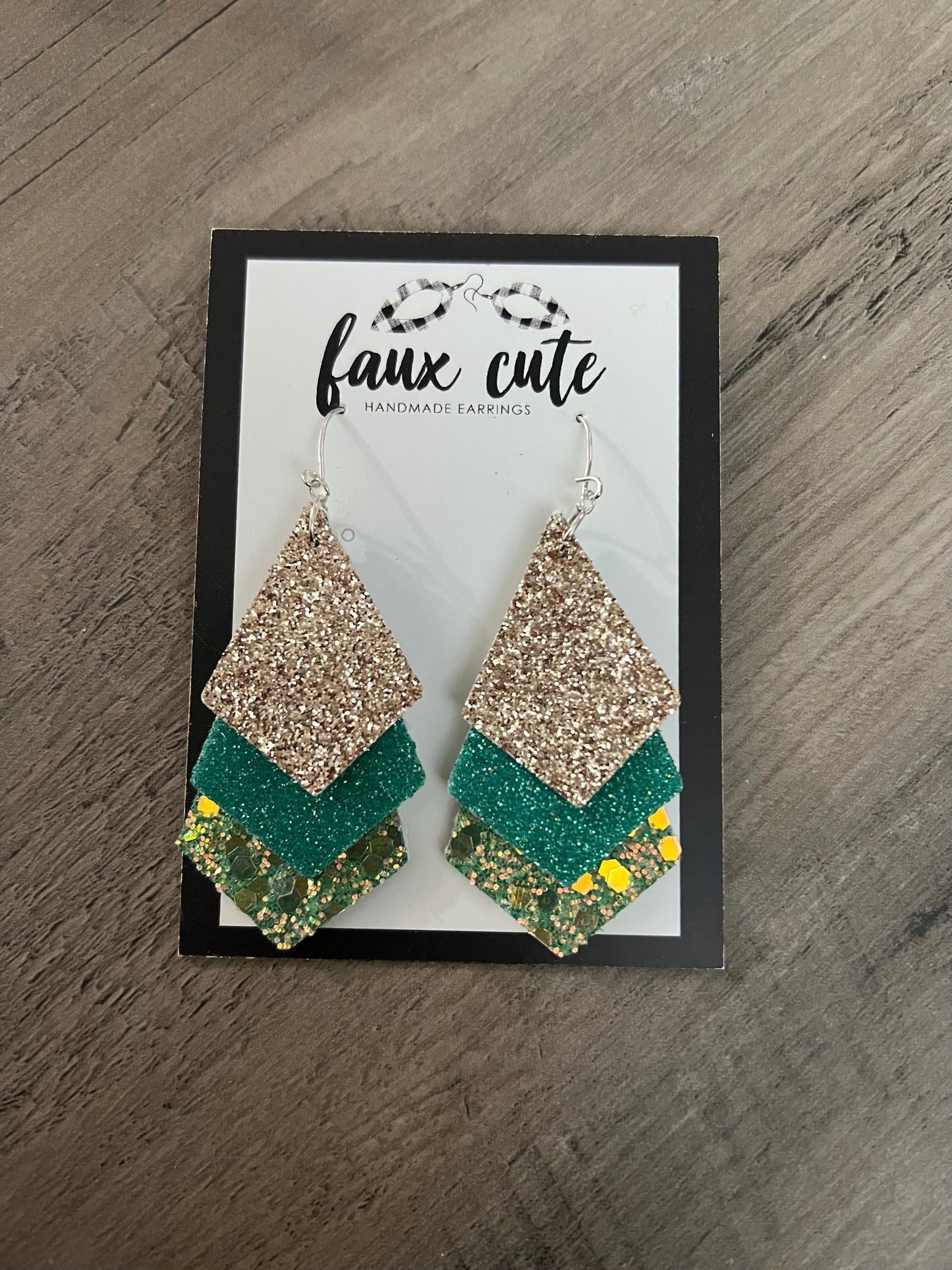 St. Patrick’s Day Glitter Earrings