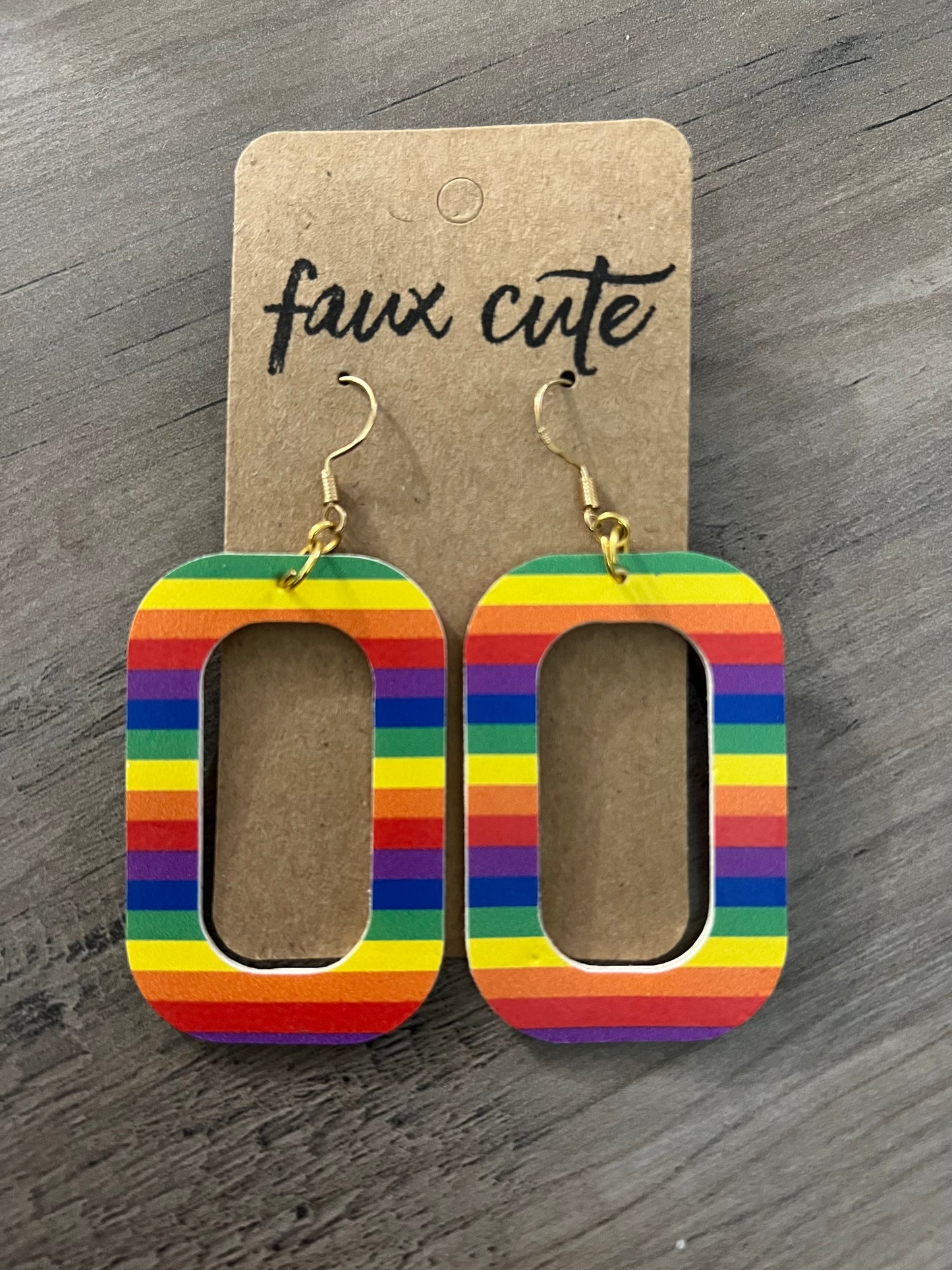 Rainbow earrings