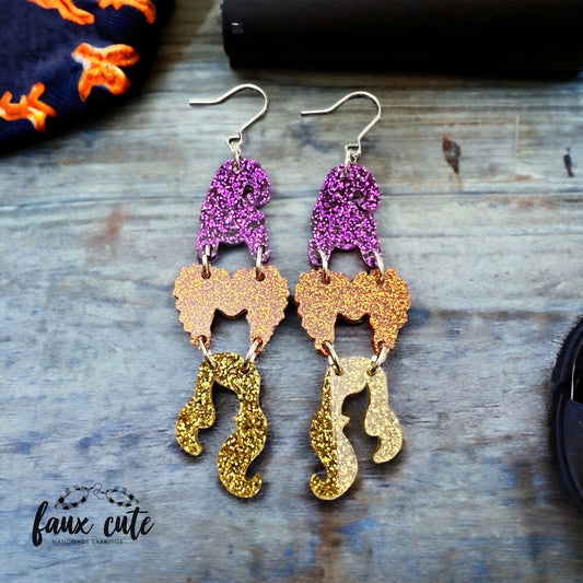 Hocus Pocus Inspired Acrylic Dangles