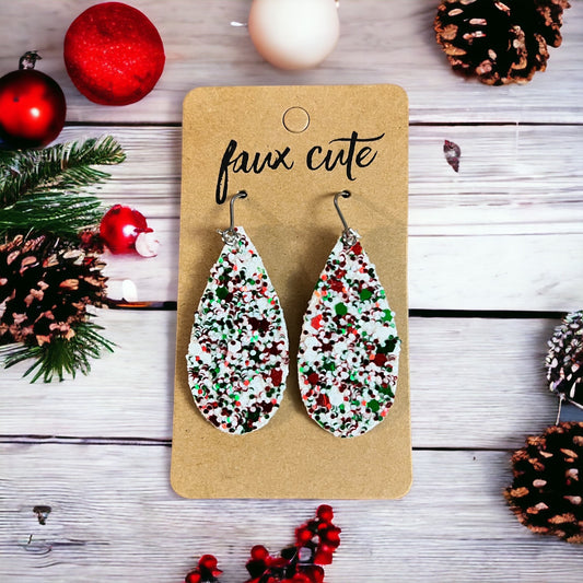 Christmas Glitter Earrings