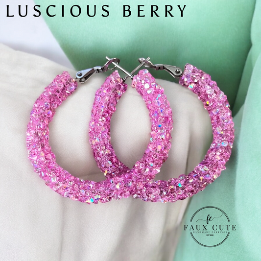 Luscious Berry Hoops