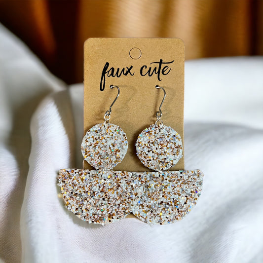 Gold & Silver Glitter Earrings