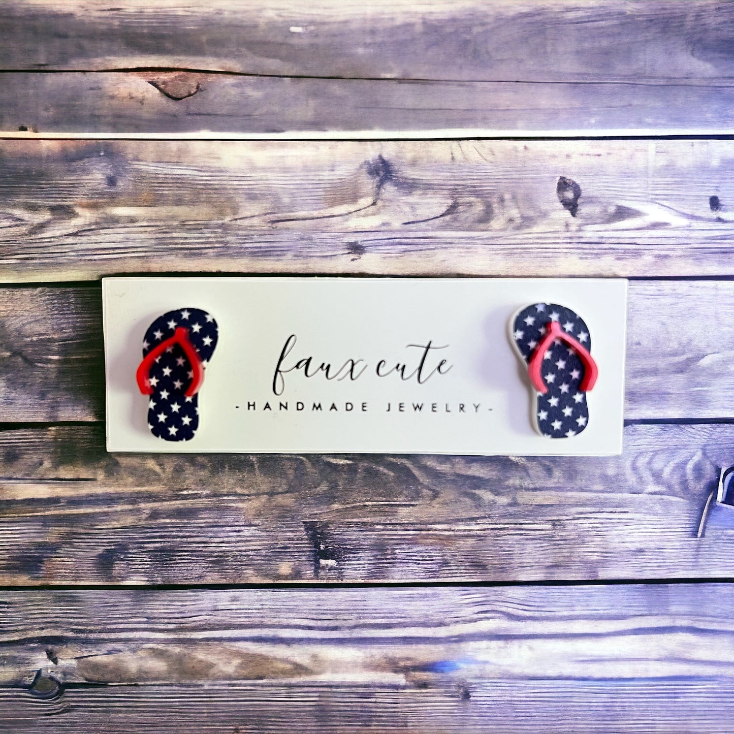 Patriotic Flip Flop Studs