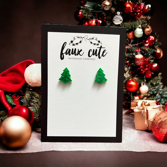 Christmas Tree Stud Earrings