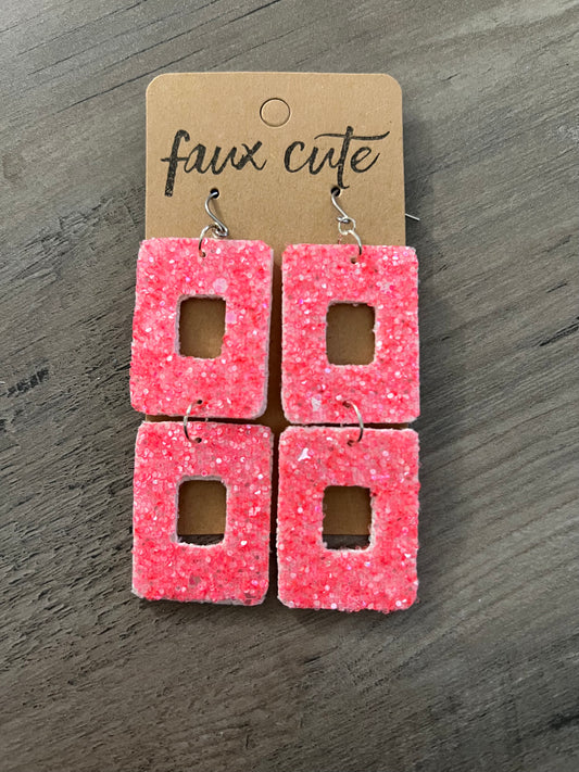 Watermelon Sugar glitter Earrings